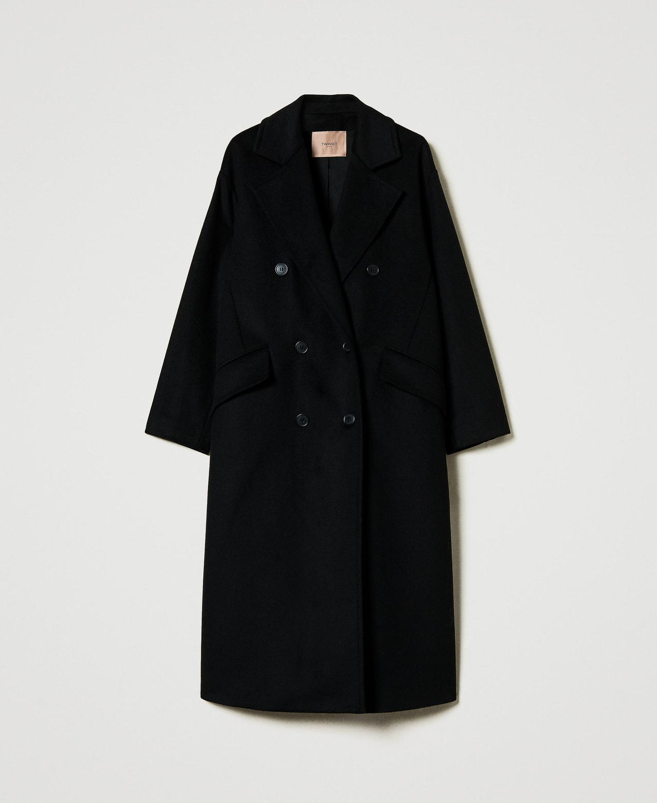 Scee by twin set Cappotto di linea morbida in misto lana