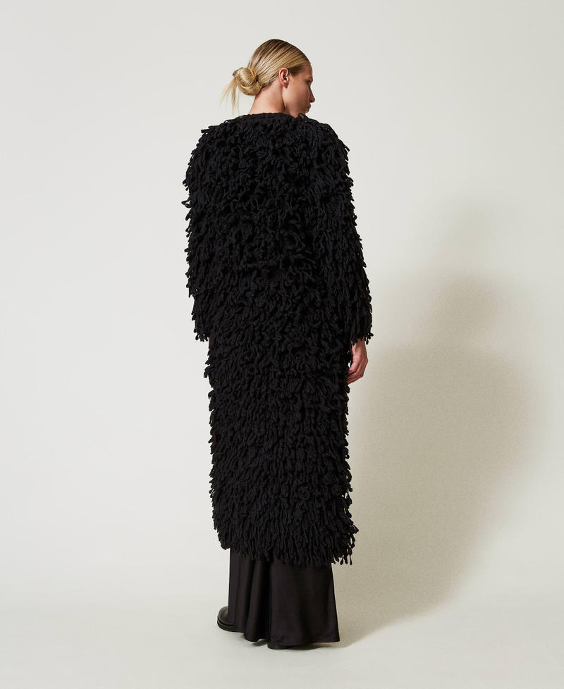 Scee By Twin Set Cappotto 'Elizabeth' In Maglia Bouclé