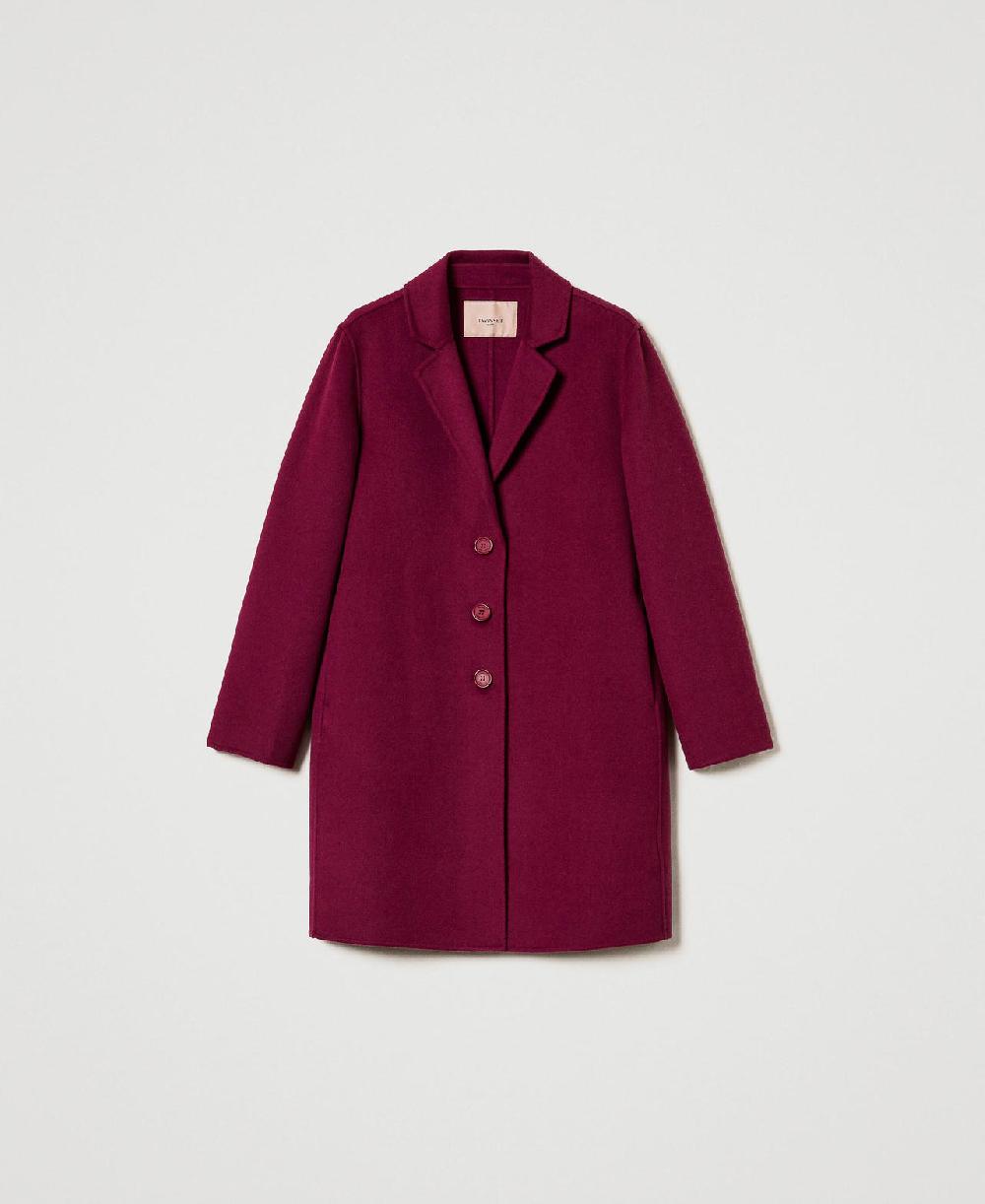 Scee by twin set Cappotto in panno double misto lana