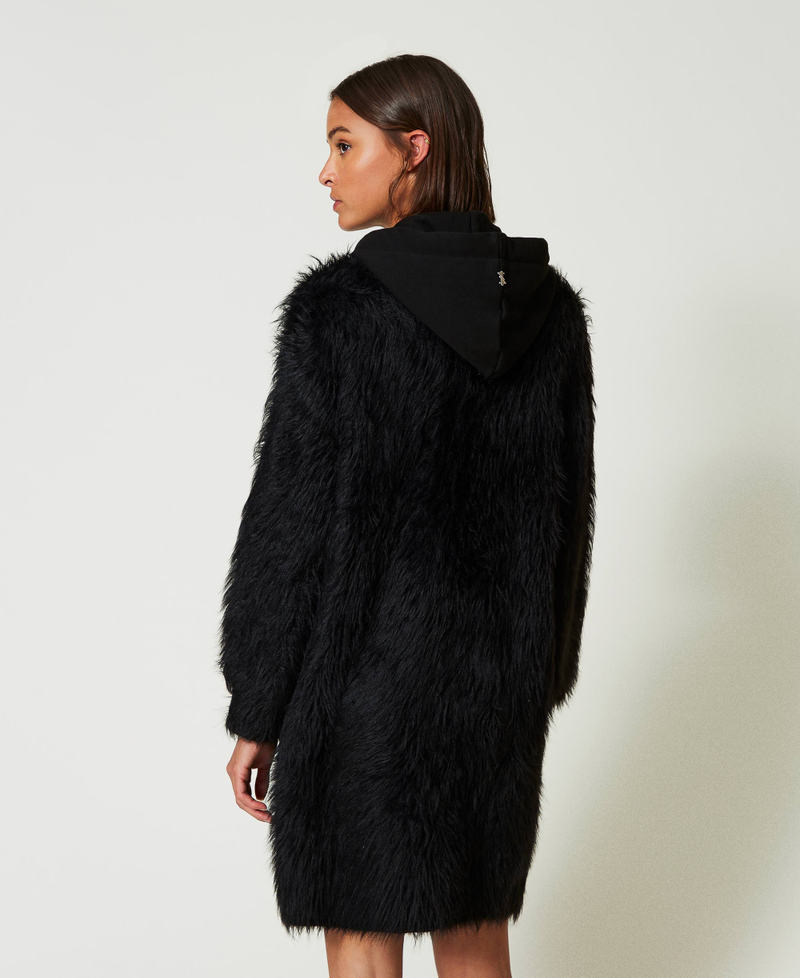 Scee By Twin Set Cappotto MYFO In Maglia Con Cappuccio