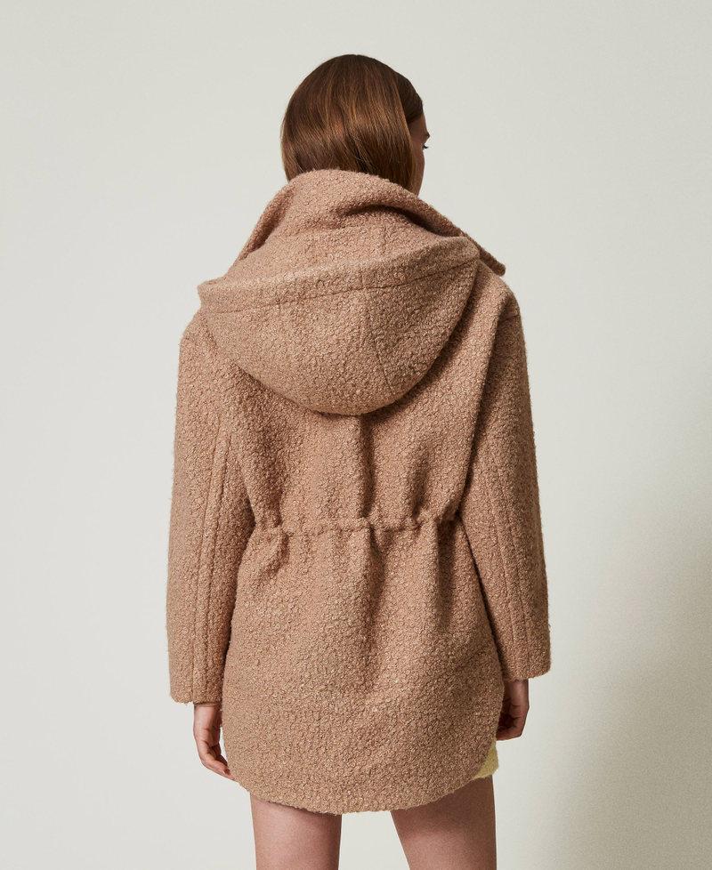 Scee By Twin Set Cappotto Parka In Panno Arricciato