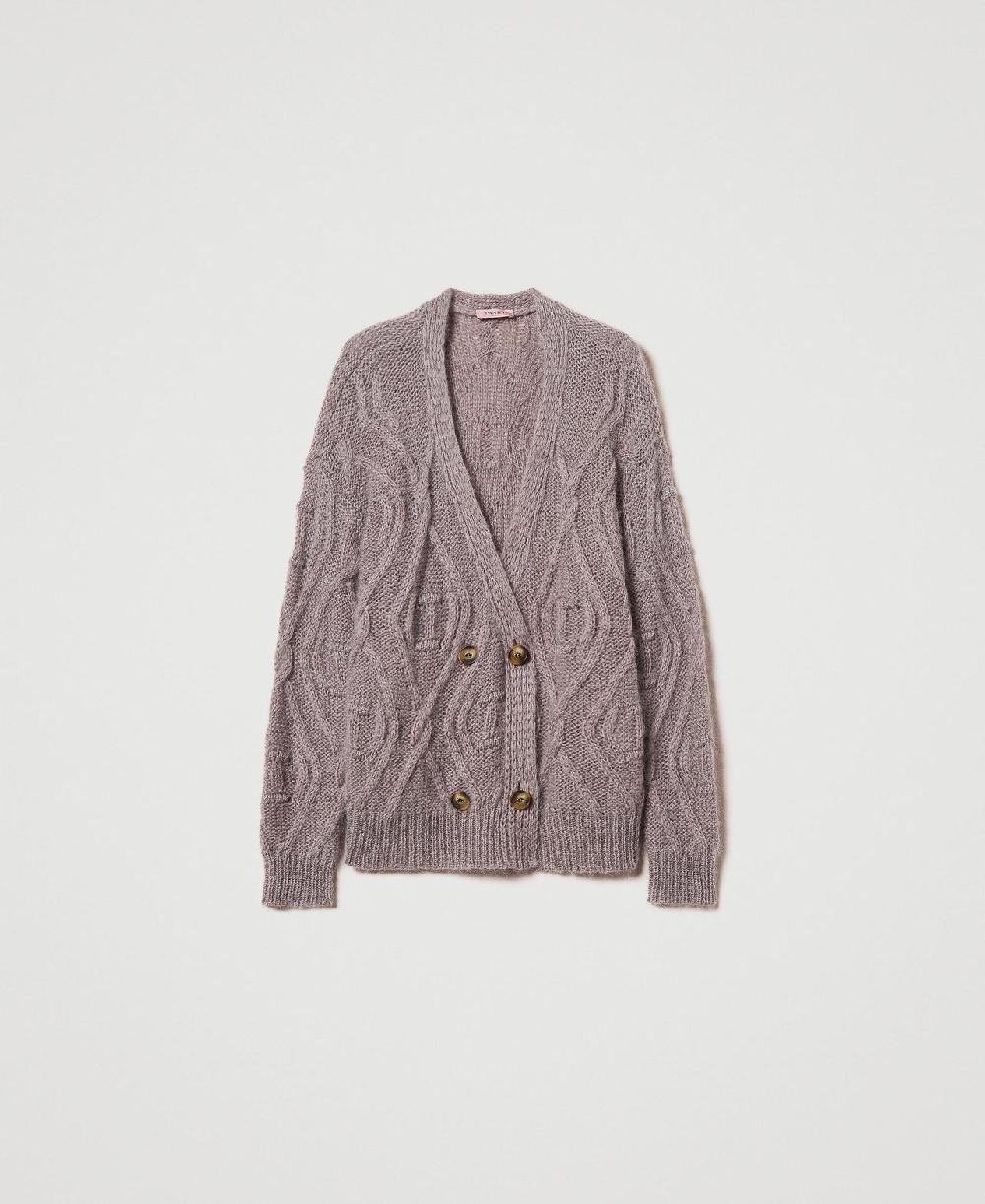 Scee by twin set Cardigan doppiopetto in misto mohair