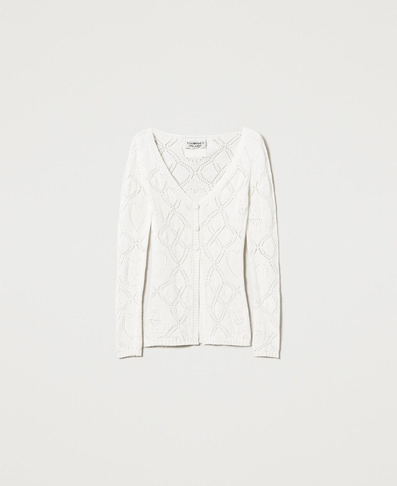 Scee by twin set Cardigan seamless in filato Treeblend