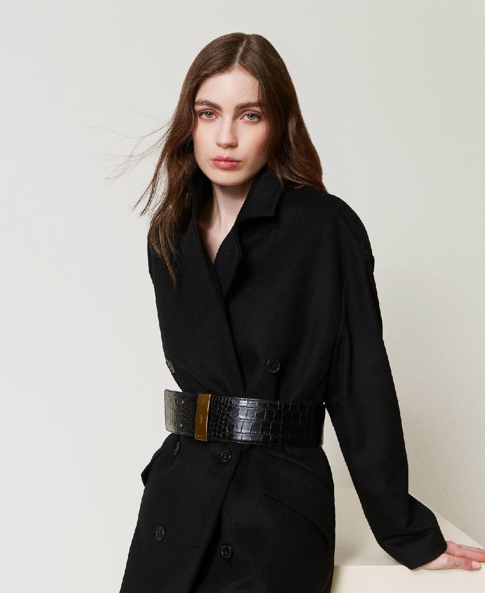 Scee by twin set Cintura a vita alta con stampa cocco