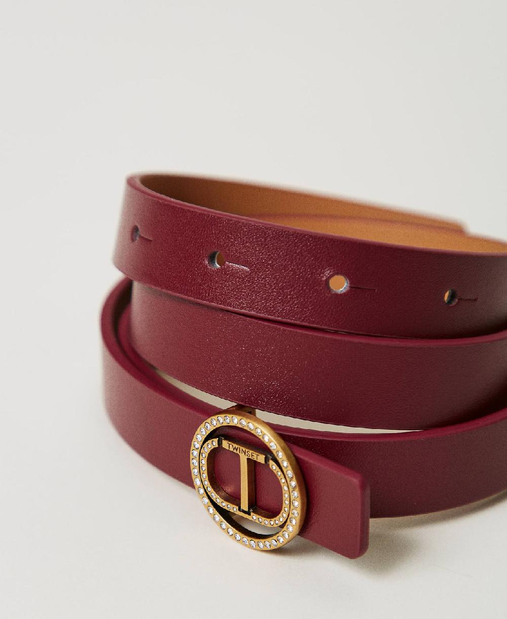 Scee By Twin Set Cintura Con Fibbia Oval T E Strass