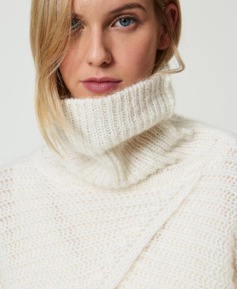 Scee By Twin Set Coprispalle In Maglia Misto Mohair