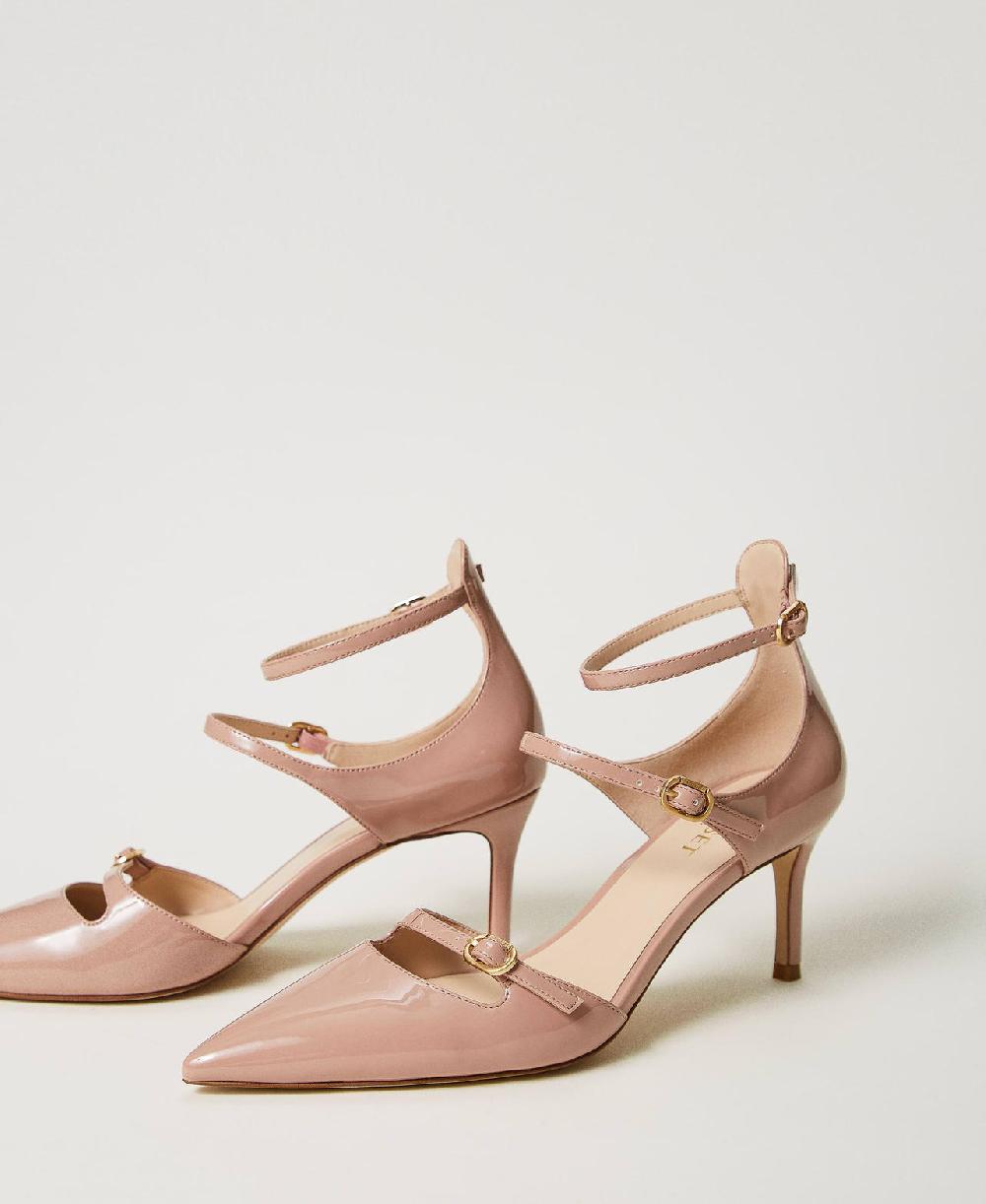 Scee By Twin Set Décolleté In Vernice Con Cinturini