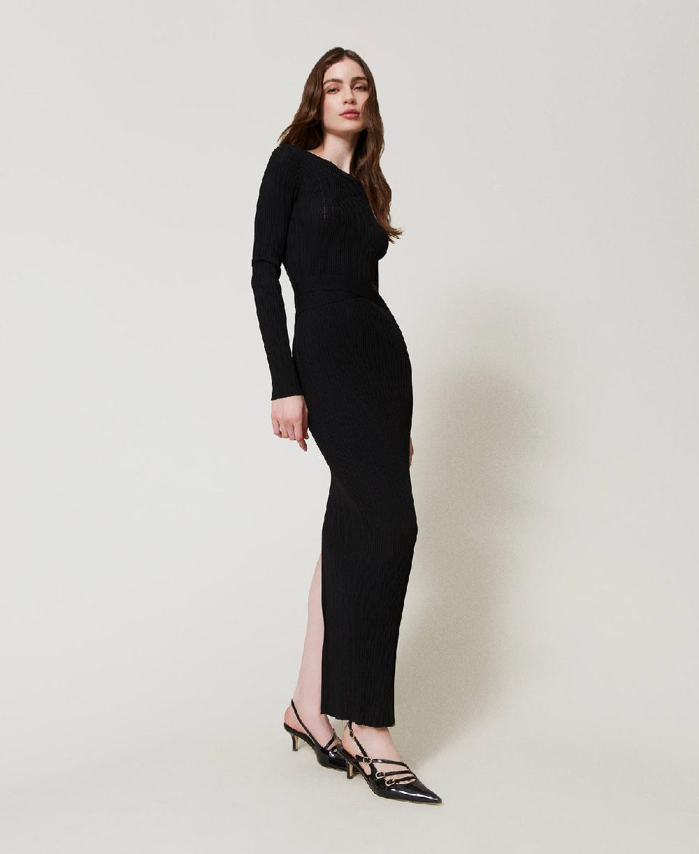 Scee by twin set Décolleté sling back in vernice con cinturini