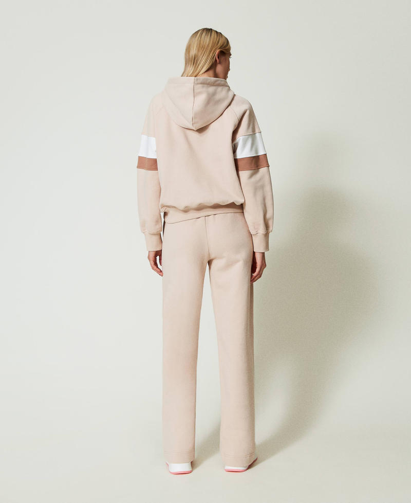 Scee By Twin Set Felpa Con Cappuccio E Pantaloni A Palazzo