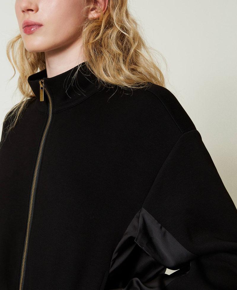 Scee By Twin Set Felpa Con Zip E Pantaloni A Palazzo