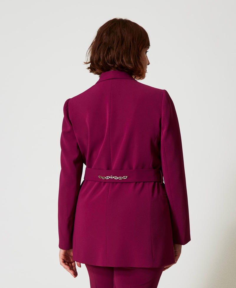 Scee By Twin Set Giacca Blazer Con Cintura E Catena Oval T