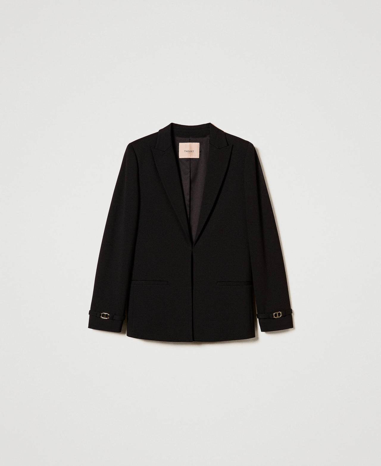 Scee by twin set Giacca blazer con cinturino Oval T