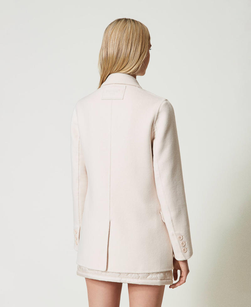 Scee By Twin Set Giacca Doppiopetto In Panno Double Misto Lana