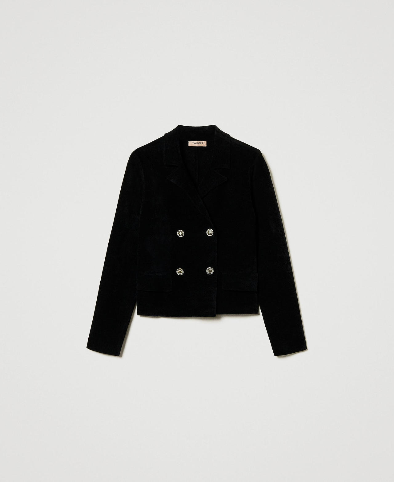 Scee by twin set Giacca in maglia con bottoni Oval T