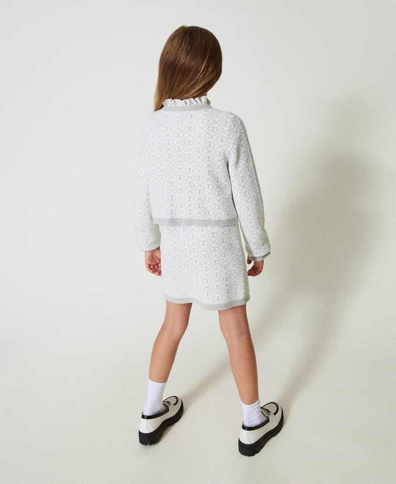 Scee By Twin Set Giacca In Maglia Jacquard Con Oval T