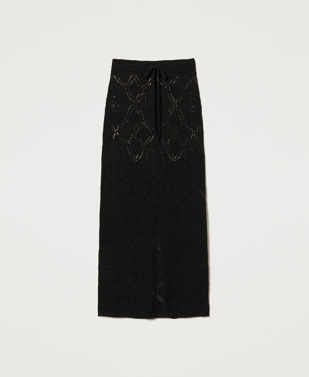 Scee by twin set Gonna lunga seamless in filato Treeblend