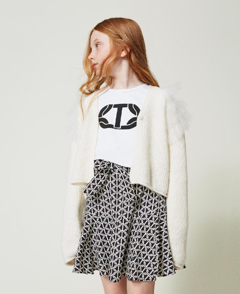 Scee By Twin Set Gonna Pantalone In Crêpe De Chine Con Stampa