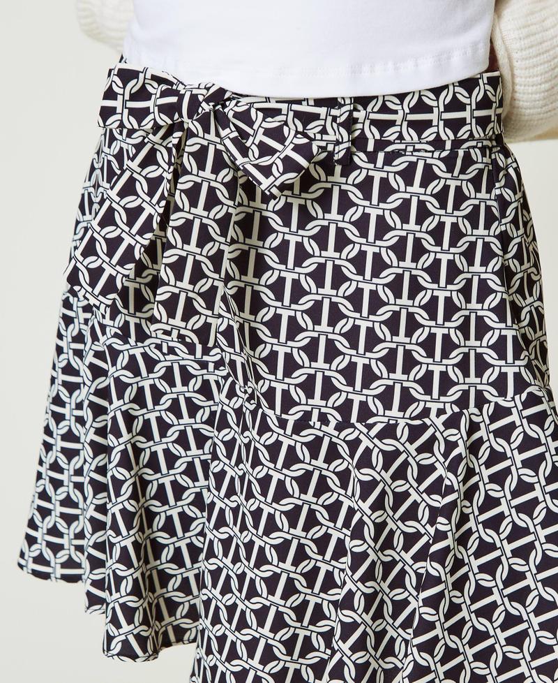 Scee By Twin Set Gonna Pantalone In Crêpe De Chine Con Stampa