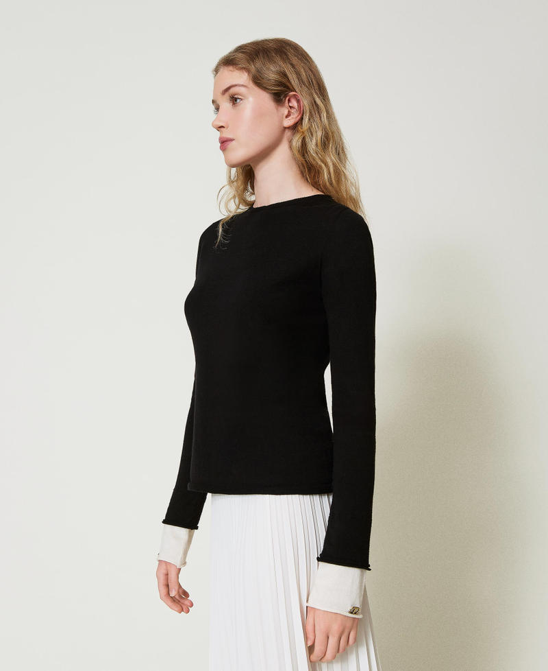 Scee By Twin Set Maglia Con Dettagli A Contrasto E Oval T