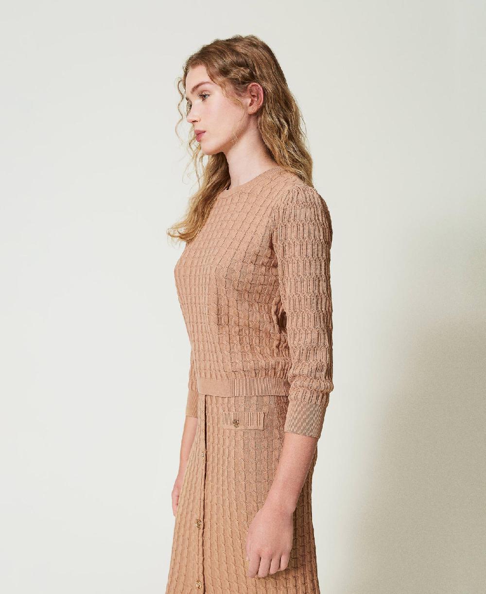 Scee By Twin Set Maglia Con Lavorazione Mix Di Punti