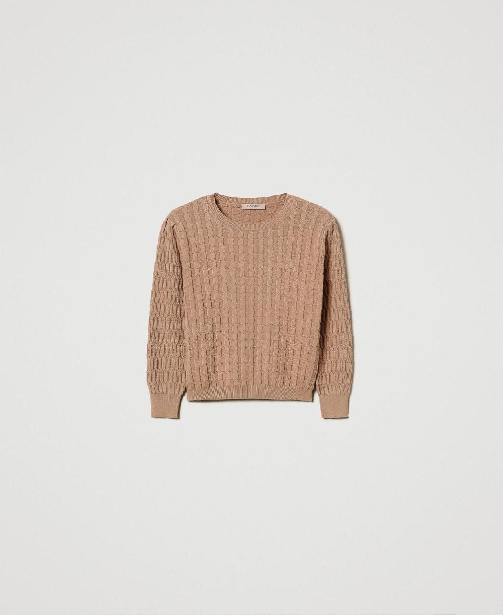 Scee by twin set Maglia con lavorazione mix di punti