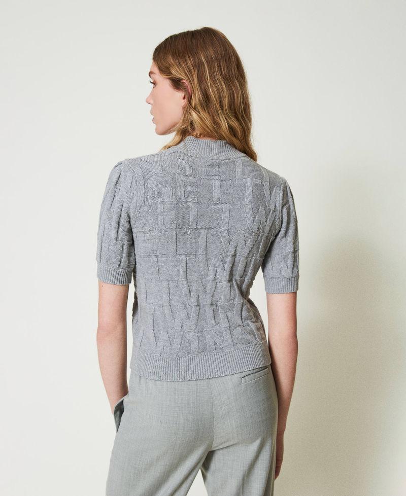 Scee By Twin Set Maglia In Cotone E Cashmere Con Logo