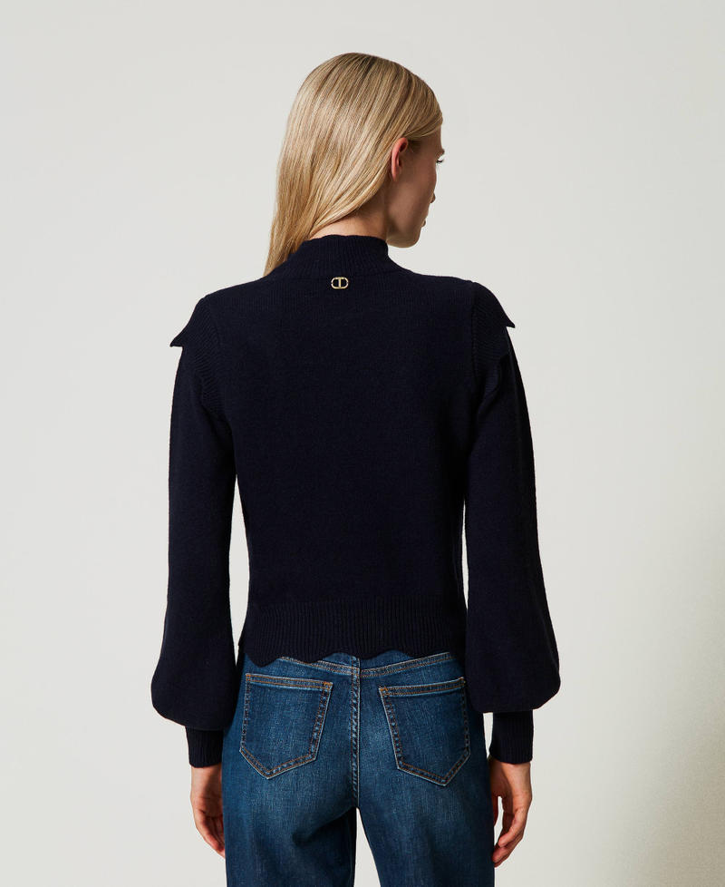 Scee By Twin Set Maglia In Lana E Cashmere Con Smerli