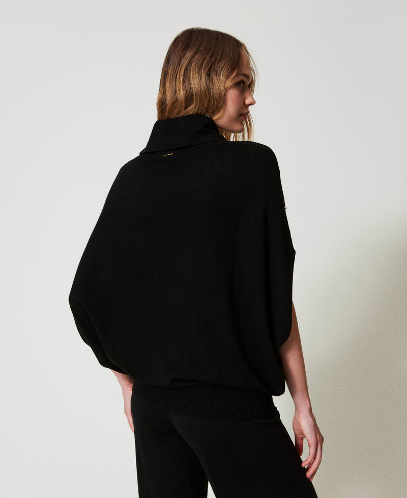 Scee By Twin Set Maglia In Misto Lana Con Ricamo Di Perle