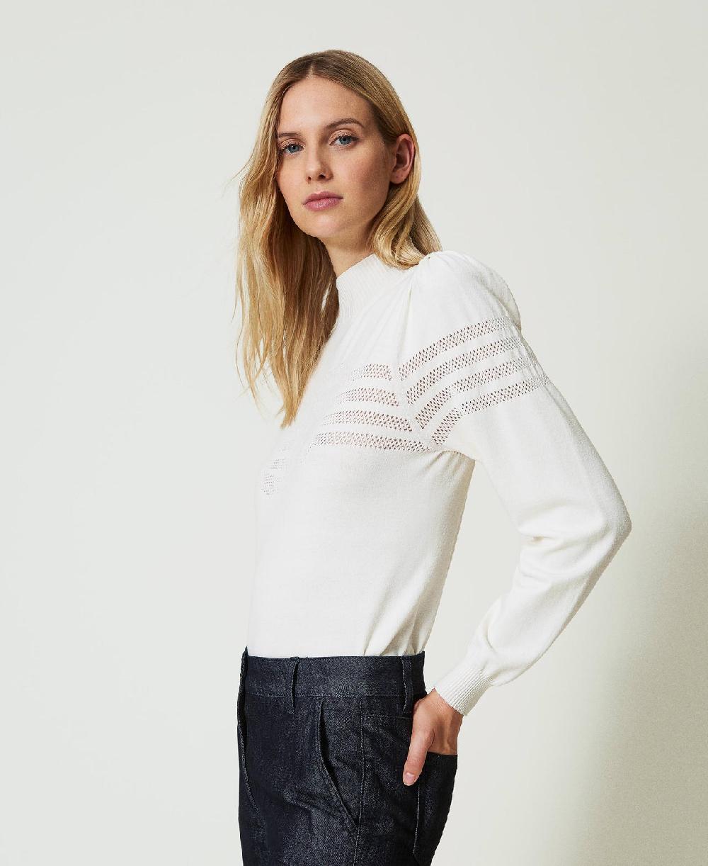 Scee By Twin Set Maglia Lupetto Con Lavorazione Oval T