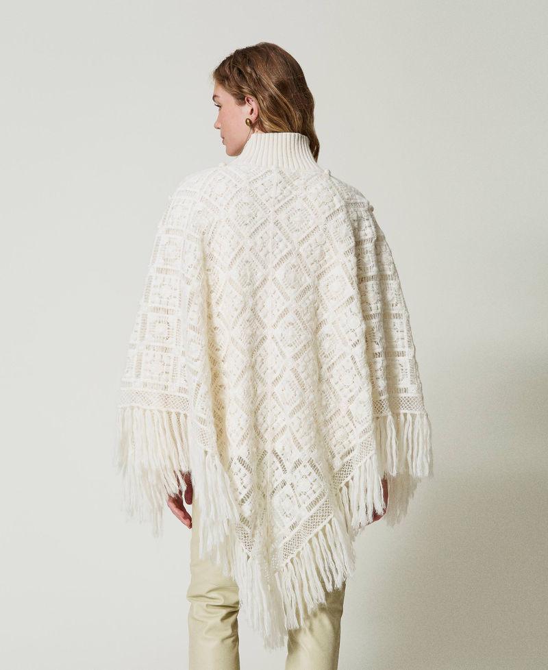 Scee By Twin Set Maxi Maglia In Misto Lana Con Stola