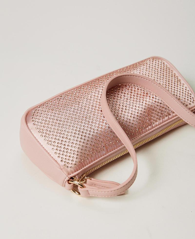 Scee By Twin Set Mini Borsa In Raso Con Strass E Oval T