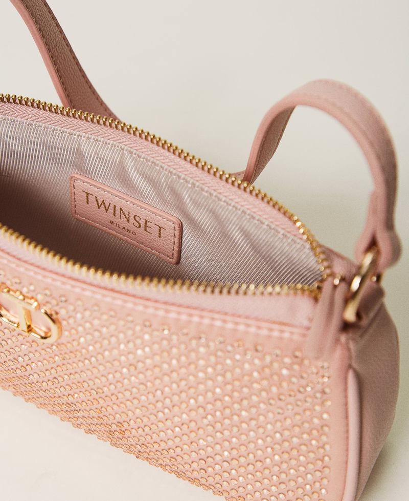 Scee By Twin Set Mini Borsa In Raso Con Strass E Oval T