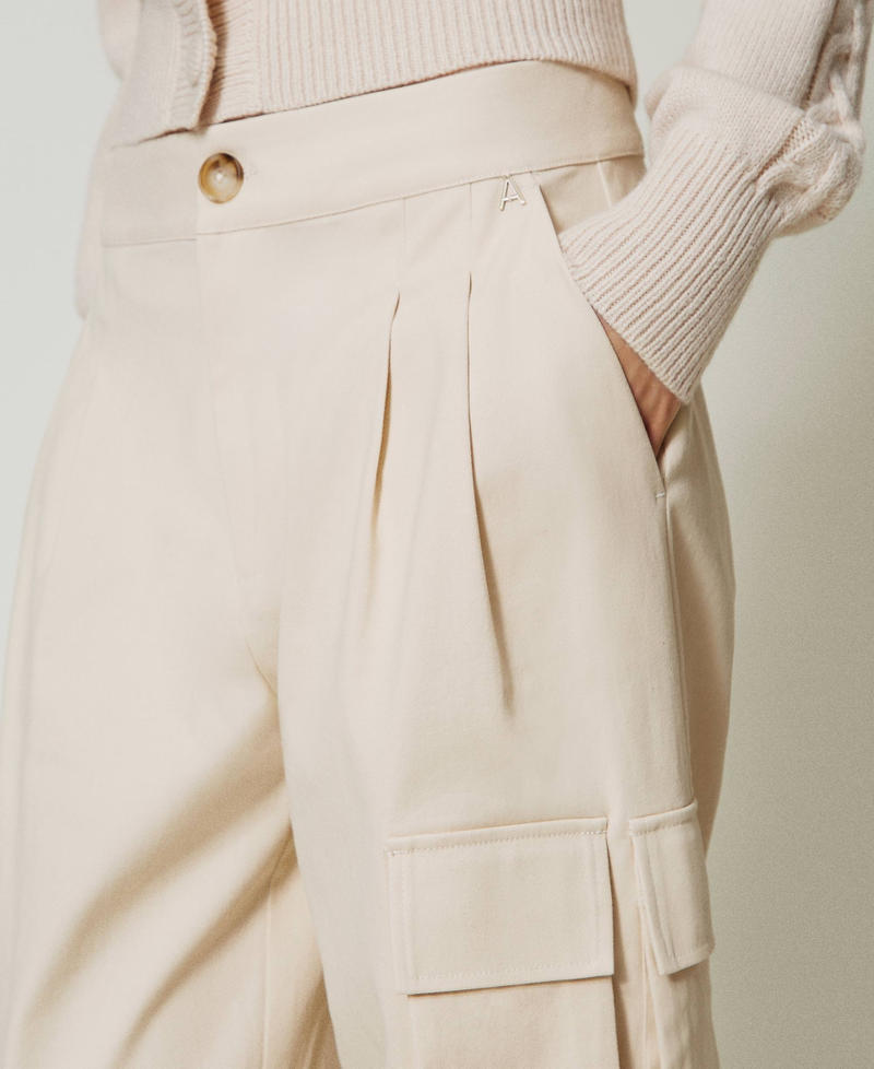 Scee By Twin Set Pantaloni Cargo Con Tasche Asimmetriche