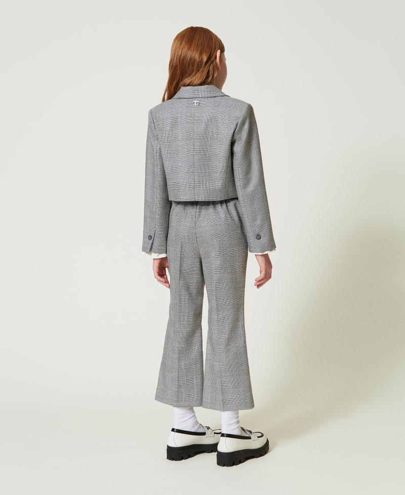 Scee By Twin Set Pantaloni Flare In Principe Di Galles