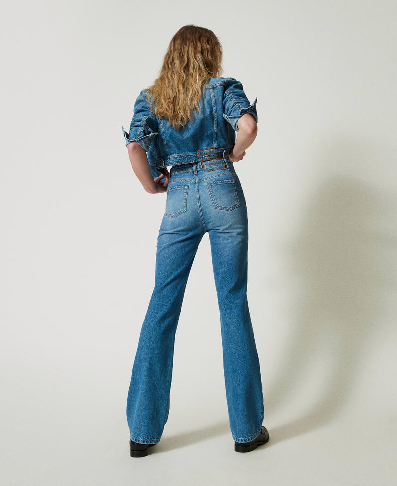 Scee By Twin Set Pantaloni Jeans Flare Cinque Tasche