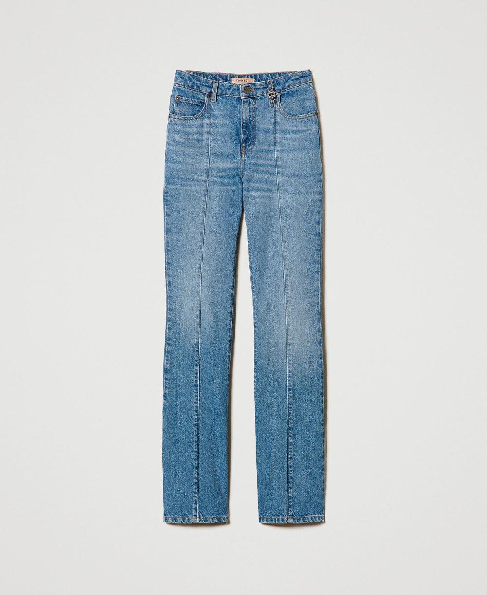 Scee by twin set Pantaloni Jeans flare cinque tasche