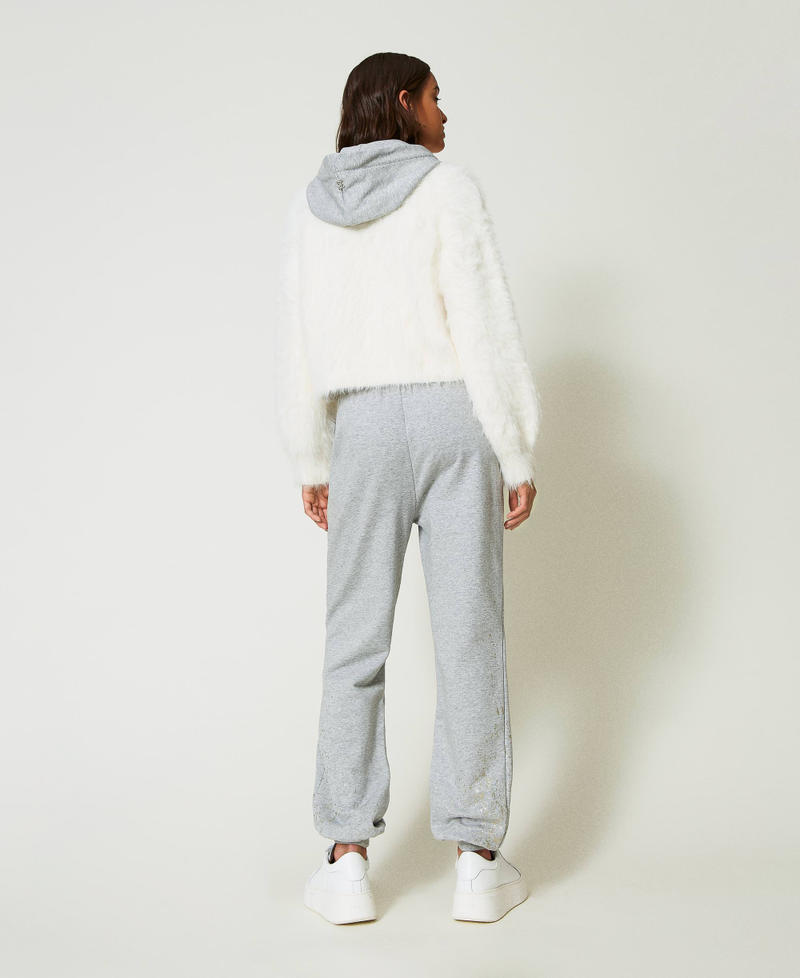 Scee By Twin Set Pantaloni Joggers MYFO Con Stampa Glitter