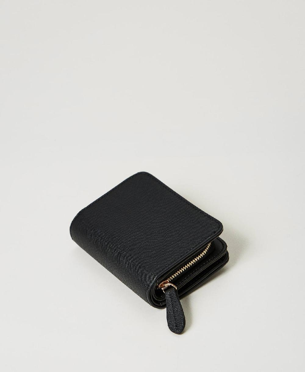 Scee By Twin Set Portafoglio Con Zip E Bottone Oval T