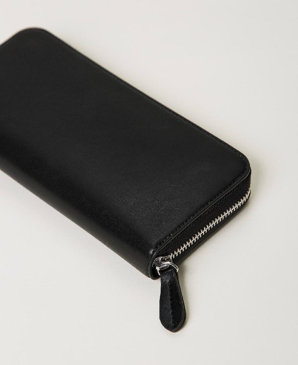 Scee By Twin Set Portafoglio Zip Around Con Borchie