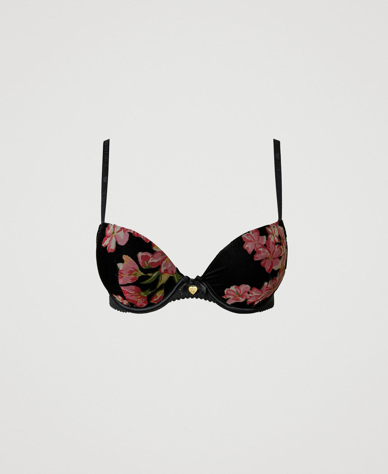 Scee by twin set Reggiseno push-up in velluto dévoré