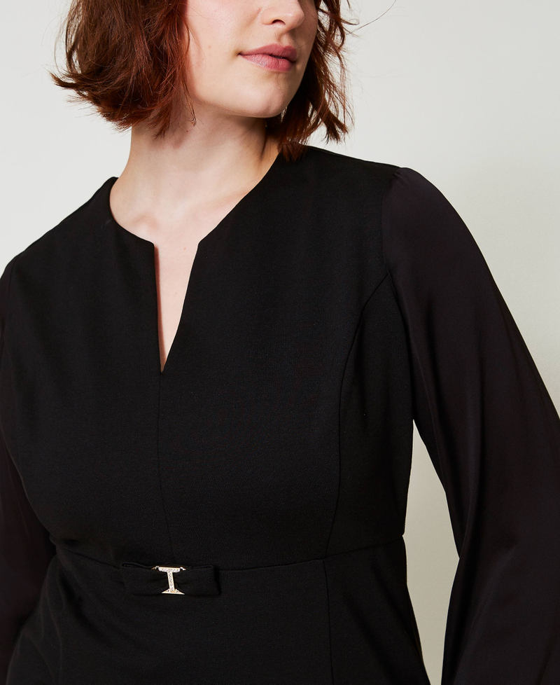 Scee By Twin Set Abito Corto Con Fiocco E Oval T