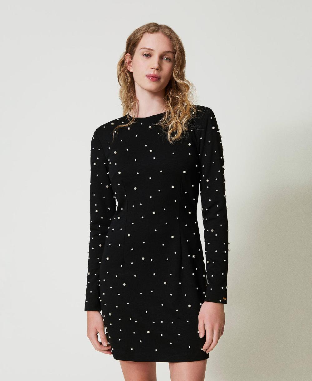 Scee By Twin Set Abito Corto Con Perle