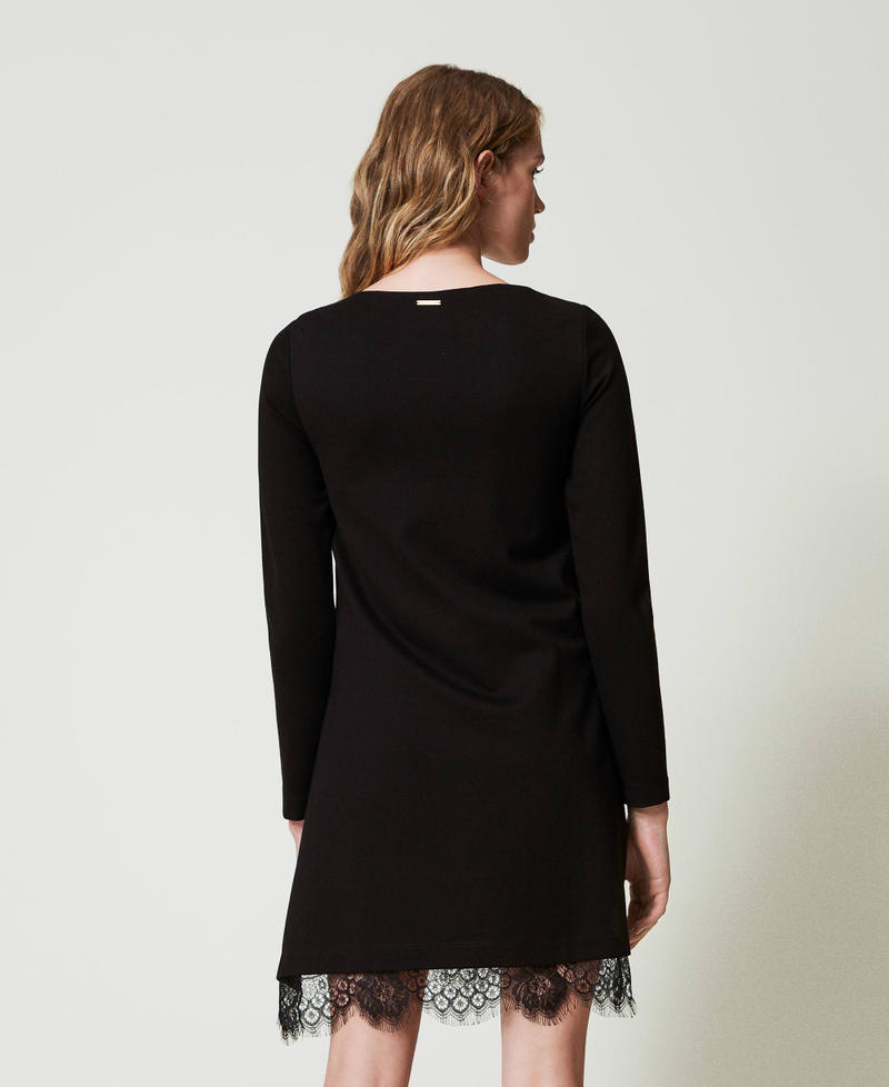 Scee By Twin Set Abito Corto Con Pizzo