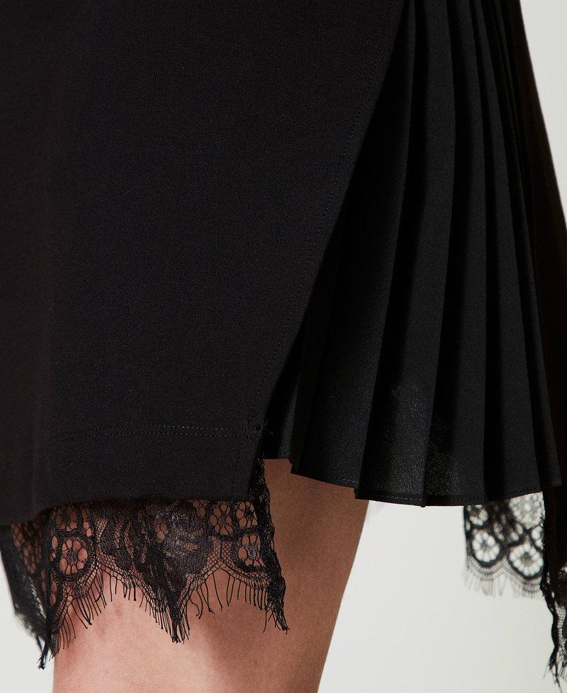 Scee By Twin Set Abito Corto Con Pizzo