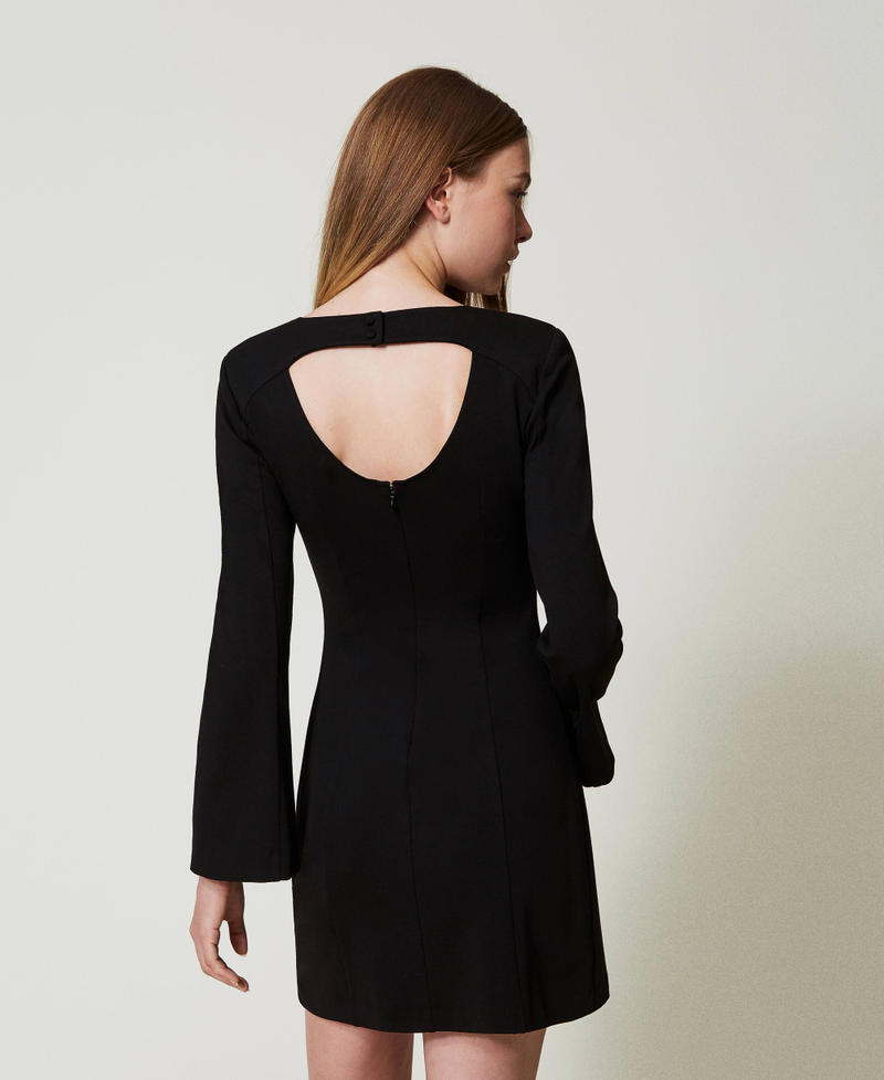 Scee By Twin Set Abito Corto Con Spilla In Strass