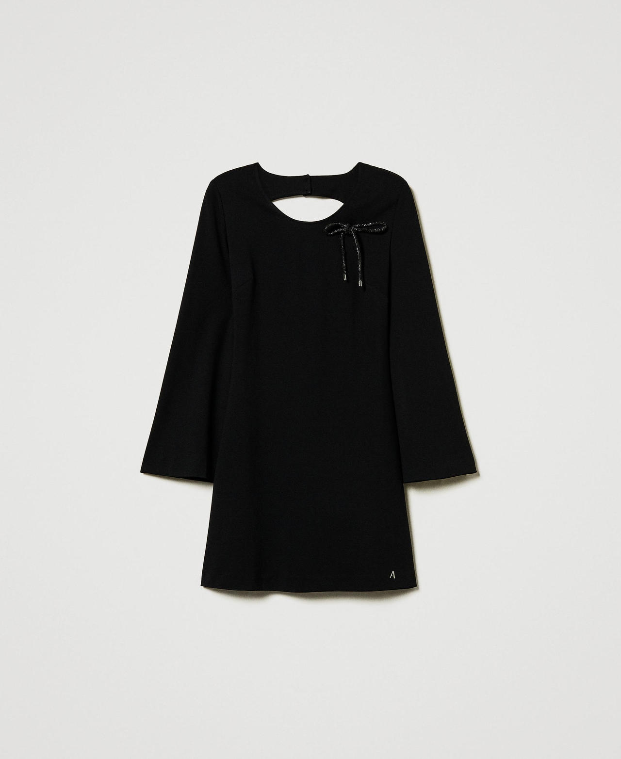 Scee by twin set Abito corto con spilla in strass