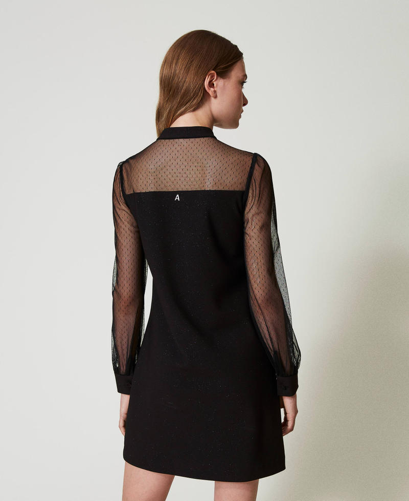 Scee By Twin Set Abito Corto Con Tulle Plumetis