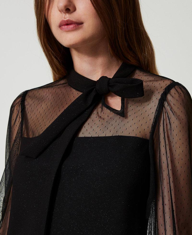 Scee By Twin Set Abito Corto Con Tulle Plumetis