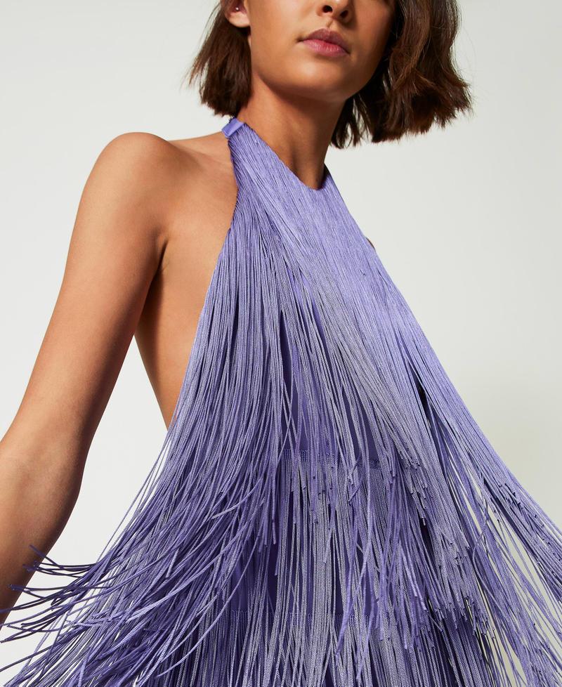 Scee By Twin Set Abito Corto MYFO Con Frange