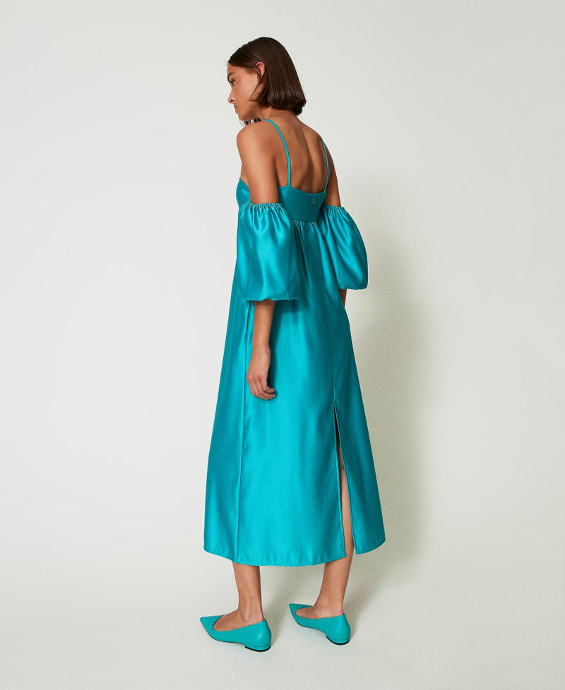 Scee By Twin Set Abito Lungo In Duchesse